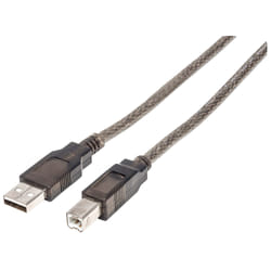 Manhattan 152389 câble USB 15 m USB 2.0 USB A USB B Noir