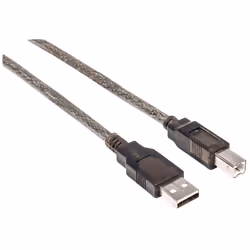 Manhattan 152389 câble USB 15 m USB 2.0 USB A USB B Noir