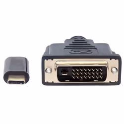 Manhattan 152457 câble vidéo et adaptateur 2 m USB Type-C DVI Noir