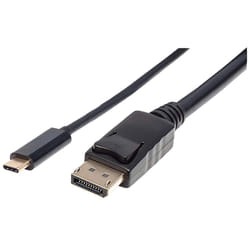 Manhattan 152464 câble vidéo et adaptateur 2 m USB Type-C DisplayPort Noir