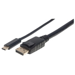 Manhattan 152471 câble vidéo et adaptateur 1 m USB Type-C DisplayPort Noir