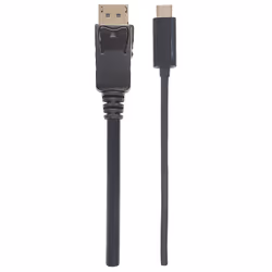 Manhattan 152471 câble vidéo et adaptateur 1 m USB Type-C DisplayPort Noir - Vue supplémentaire 4
