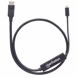 Manhattan 152471 câble vidéo et adaptateur 1 m USB Type-C DisplayPort Noir - Vue supplémentaire 5