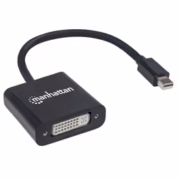 Manhattan 152549 câble vidéo et adaptateur 0,195 m Mini DisplayPort DVI-I Noir
