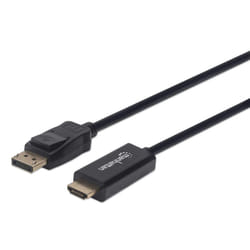 Manhattan 152662 câble vidéo et adaptateur 1 m DisplayPort HDMI Noir
