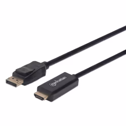 Manhattan 152679, 1,8 m, DisplayPort, HDMI, Mâle, Mâle, Droit