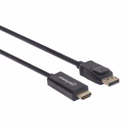Manhattan 152679 câble vidéo et adaptateur 1,8 m DisplayPort HDMI Noir