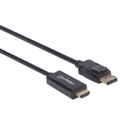 Manhattan 153188 câble vidéo et adaptateur 3 m HDMI Displayport Noir