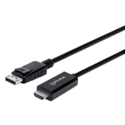 Manhattan 153218 câble vidéo et adaptateur 3 m DisplayPort HDMI Noir