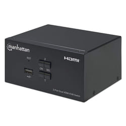 Manhattan 153522 commutateur écran, clavier et souris Noir