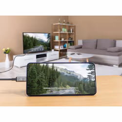 Manhattan 153607 câble vidéo et adaptateur 2 m HDMI Type A (Standard) USB Type-C Noir, Argent - Vue supplémentaire 7