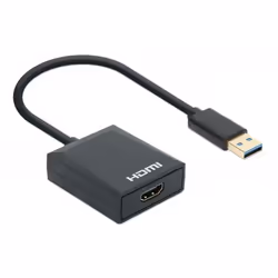 Manhattan 153690 station d'accueil Avec fil USB 3.2 Gen 1 (3.1 Gen 1) Type-A Noir
