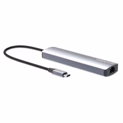 Manhattan 153959 station d'accueil Avec fil USB 3.2 Gen 1 (3.1 Gen 1) Type-C Argent