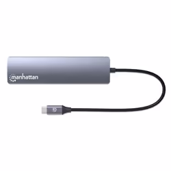 Manhattan 153959 station d'accueil Avec fil USB 3.2 Gen 1 (3.1 Gen 1) Type-C Argent