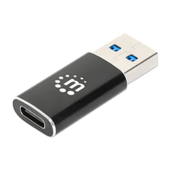 Manhattan 153980 changeur de genre de câble USB A USB C Noir