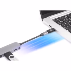 Manhattan 153980 changeur de genre de câble USB A USB C Noir