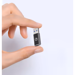 Manhattan 153980 changeur de genre de câble USB A USB C Noir