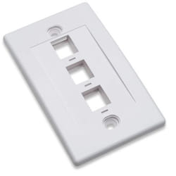 Intellinet 163309 Plaque de commutation et obturateur Blanc