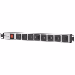 Intellinet 164580, 1U, Aluminium, Bleu, Gris, Type F, 2 m, 240 V