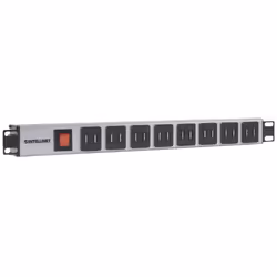 Intellinet 164580 unité de distribution d'énergie 1U Bleu, Gris