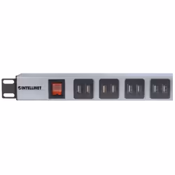 Intellinet 164580 unité de distribution d'énergie 1U Bleu, Gris - Vue supplémentaire 4