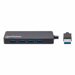 Manhattan 164900 hub & concentrateur USB 3.2 Gen 1 (3.1 Gen 1) Type-A 5000 Mbit/s Noir