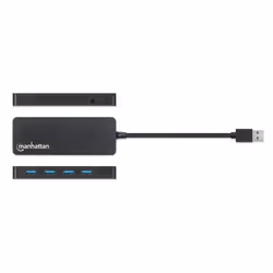 Manhattan 164900 hub & concentrateur USB 3.2 Gen 1 (3.1 Gen 1) Type-A 5000 Mbit/s Noir - Vue supplémentaire 5