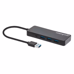Manhattan 168403 hub & concentrateur USB 3.2 Gen 1 (3.1 Gen 1) Type-A 5000 Mbit/s Noir - Vue supplémentaire 2