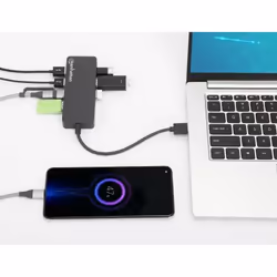 Manhattan 168403 hub & concentrateur USB 3.2 Gen 1 (3.1 Gen 1) Type-A 5000 Mbit/s Noir - Vue supplémentaire 5