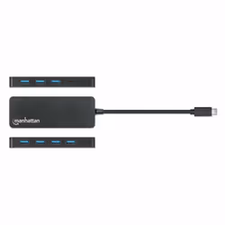 Manhattan 168410 hub & concentrateur USB Type-C 5000 Mbit/s Noir - Vue supplémentaire 4