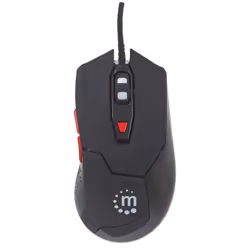 Manhattan 176071 souris Ambidextre USB Type-A Optique 2400 DPI