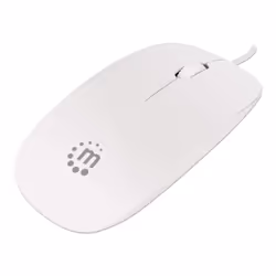 Manhattan 177627, Ambidextre, Optique, USB Type-A, 1000 DPI, Blanc