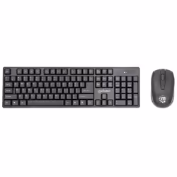 Manhattan 178990, Taille réelle (100 %), RF sans fil, Noir, Souris incluse