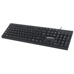 Manhattan 179324 clavier USB QWERTY Anglais Noir