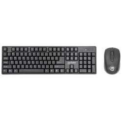 Manhattan 179492 clavier Souris incluse RF sans fil QWERTY Allemand Noir