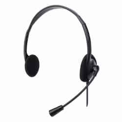 Manhattan 179850, Avec fil, Bureau/Centre d'appels, 71 g, Casque, Noir