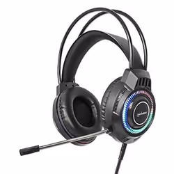 Manhattan 180696, Avec fil, 20 - 20000 Hz, Jouer, 302 g, Casque, Noir