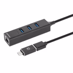Manhattan 180894 hub & concentrateur USB 3.2 Gen 1 (3.1 Gen 1) Type-A + Type-C 5000 Mbit/s Noir - Vue supplémentaire 4