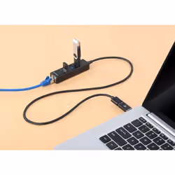 Manhattan 180894 hub & concentrateur USB 3.2 Gen 1 (3.1 Gen 1) Type-A + Type-C 5000 Mbit/s Noir - Vue supplémentaire 5