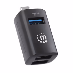 Manhattan 180993 hub & concentrateur USB 3.2 Gen 1 (3.1 Gen 1) Type-C 5000 Mbit/s Noir - Vue supplémentaire 7
