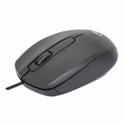 Manhattan 190190, Ambidextre, Optique, USB Type-A, 1000 DPI, Noir