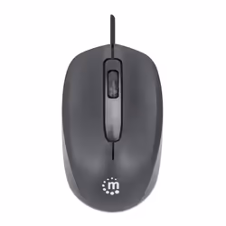 Manhattan 190190 souris Ambidextre USB Type-A Optique 1000 DPI