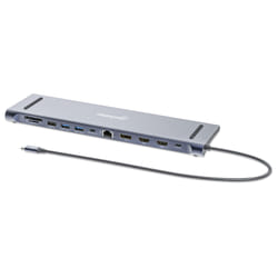 Manhattan 190305 station d'accueil Avec fil USB 3.2 Gen 1 (3.1 Gen 1) Type-C Argent