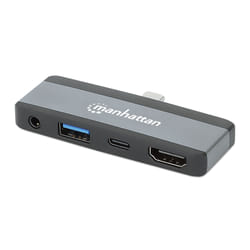 Manhattan 190404 station d'accueil Avec fil USB 3.2 Gen 2 (3.1 Gen 2) Type-C Gris