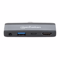 Manhattan 190404 station d'accueil Avec fil USB 3.2 Gen 2 (3.1 Gen 2) Type-C Gris