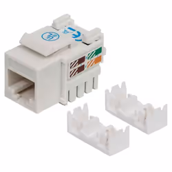 Intellinet 210355, Plat, Blanc, RJ-45, Femelle, 22/26, Cat5e