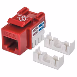 Intellinet 210614, Plat, Rouge, RJ-45, Femelle, 22/26, Cat6