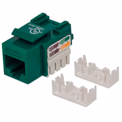 Intellinet 210997, Plat, Vert, RJ-45, Femelle, 22/26, Cat5e