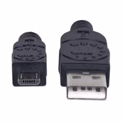 Manhattan 307178 câble USB 1,8 m USB 2.0 USB A Micro-USB B Noir