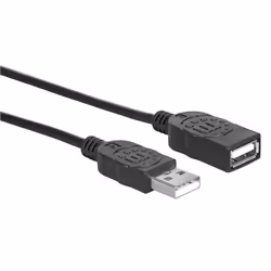 Manhattan 308519 câble USB 1 m USB 2.0 USB A Noir